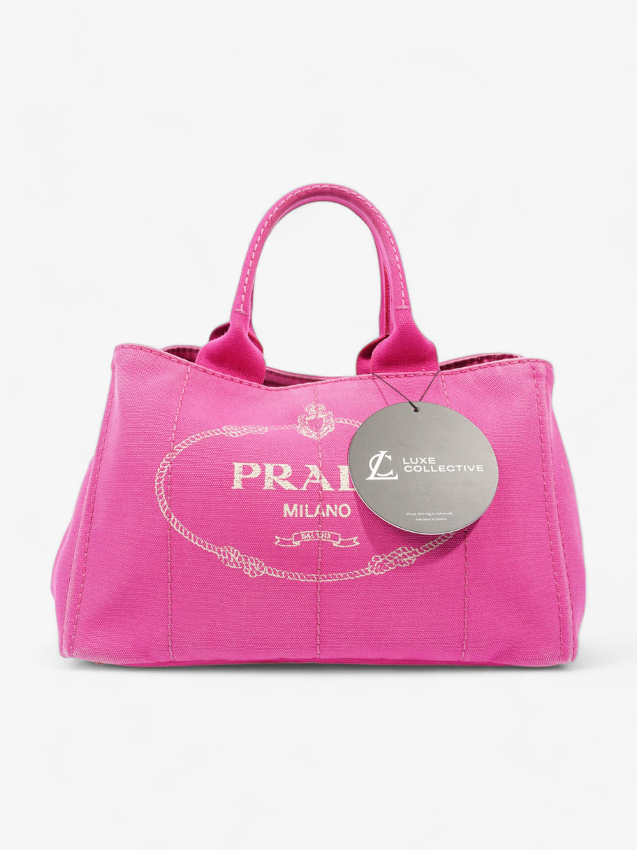 Canapa Handbag Pink Canvas Image 8