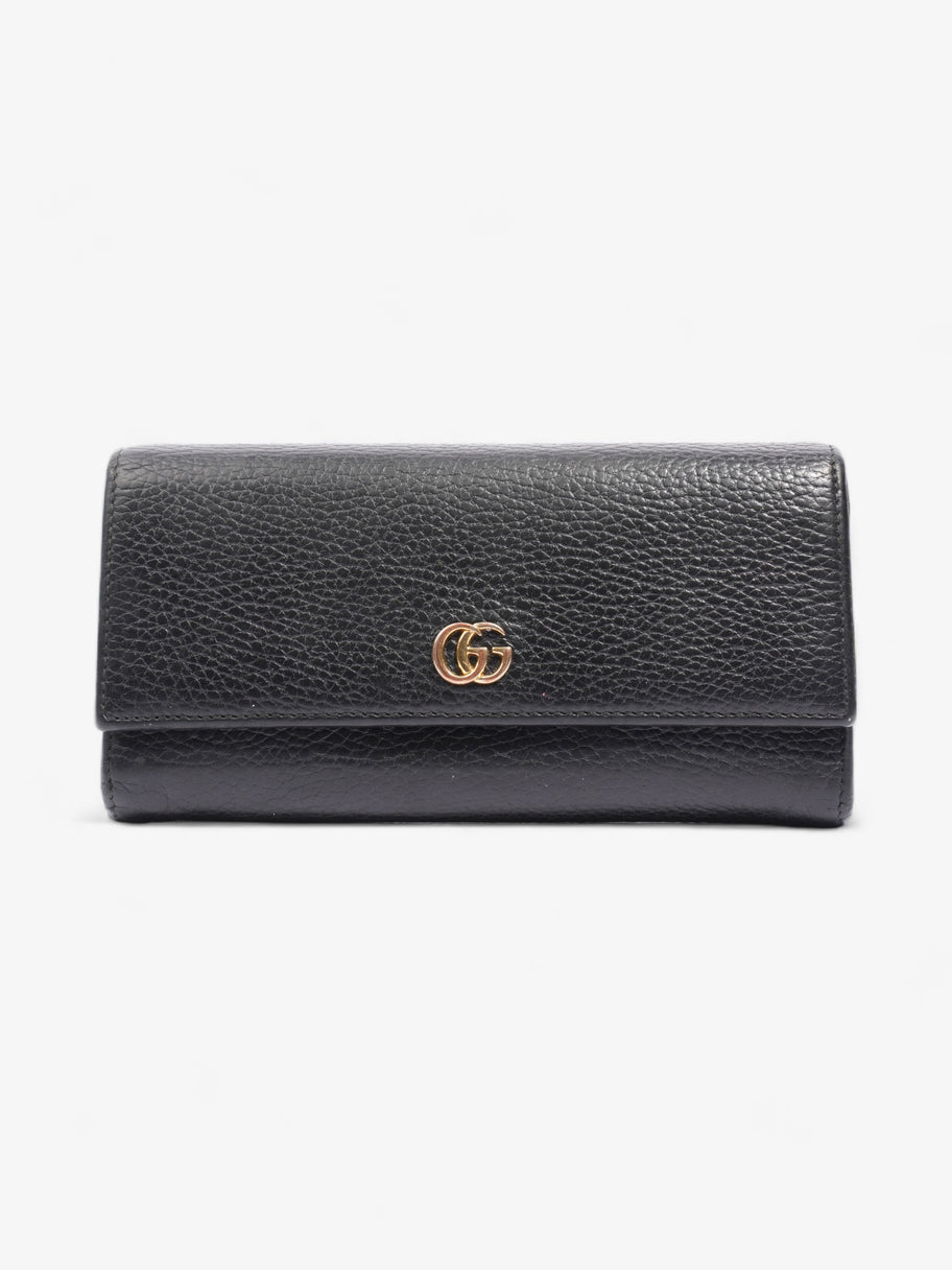 Gucci GG Marmont Continental Wallet Black Calfskin Leather Image 1