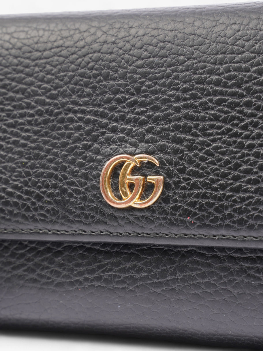 Gucci GG Marmont Continental Wallet Black Calfskin Leather Image 10