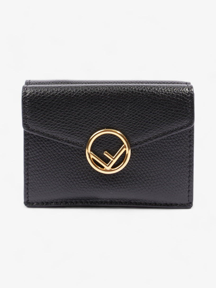 F is Fendi Envelope Wallet Black Leather Image 1