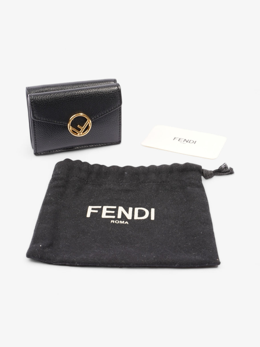 F is Fendi Envelope Wallet Black Leather Image 8