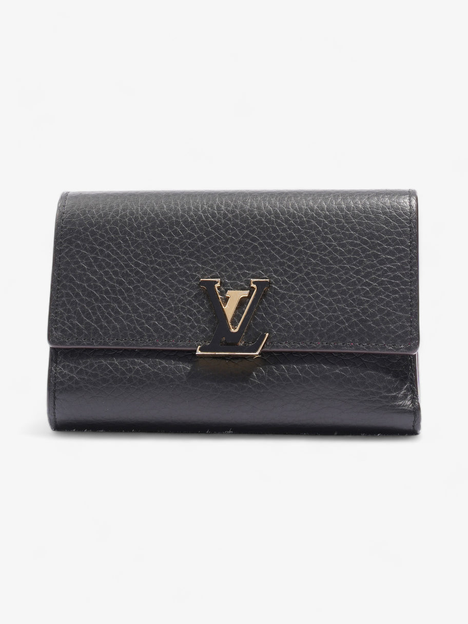 Louis Vuitton Capucine Wallet Black Leather Image 1