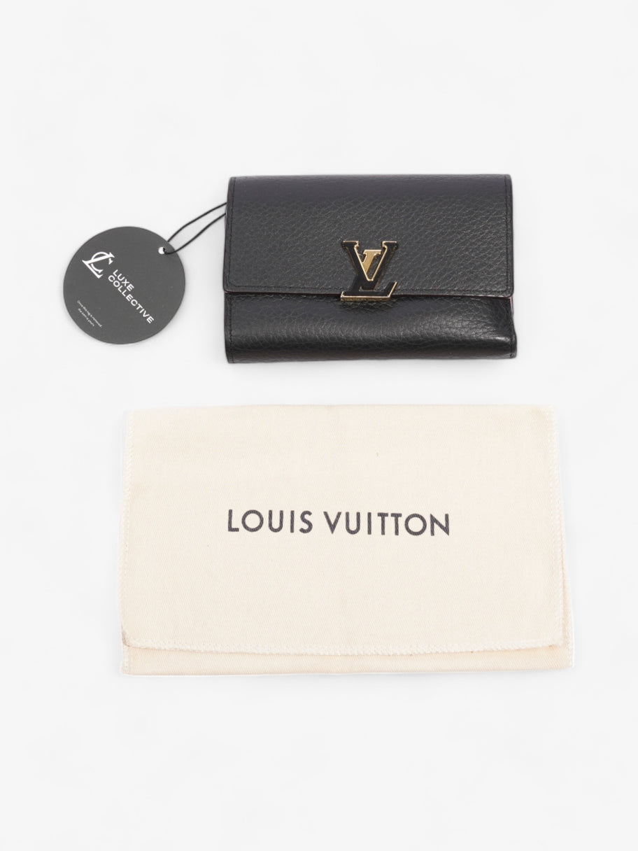 Louis Vuitton Capucine Wallet Black Leather Image 11