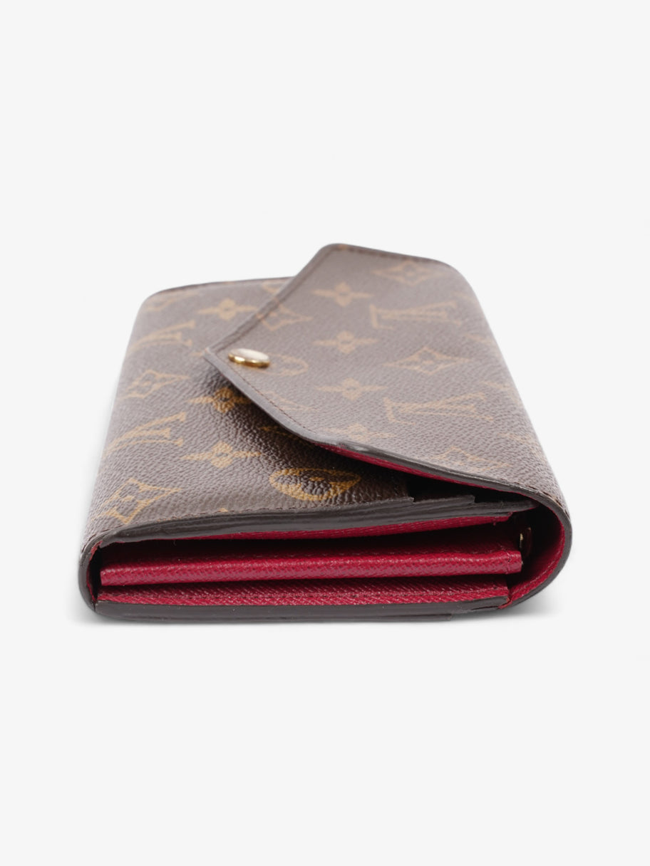 Sarah Wallet Monogram / Fuschia Canvas Image 3