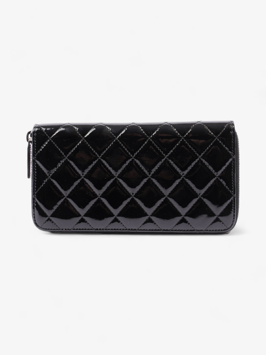 Chanel Brilliant Zip Around Wallet Black Patent Leather Image 3