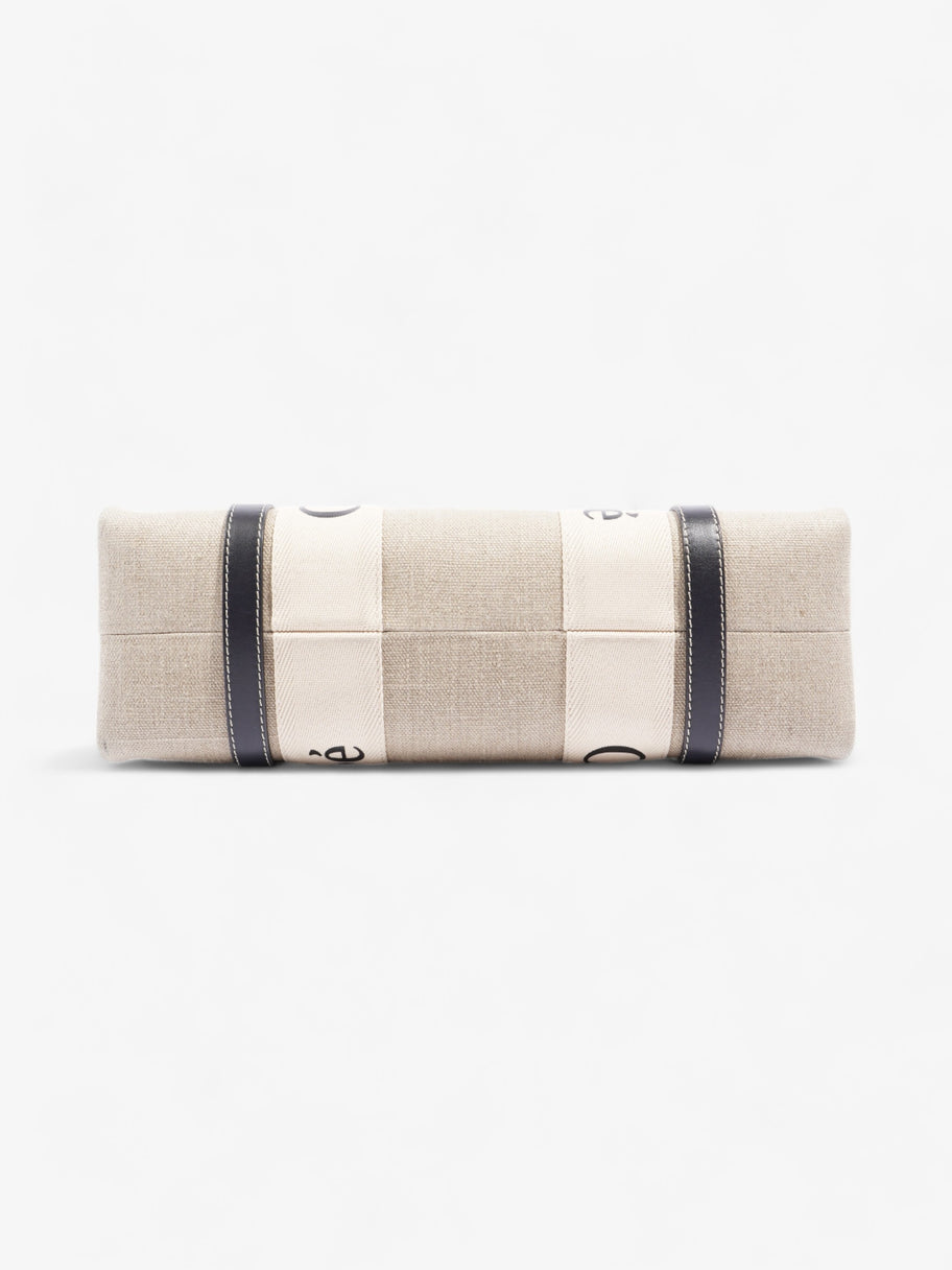 Woody Beige / White / Navy Linen Medium Image 6