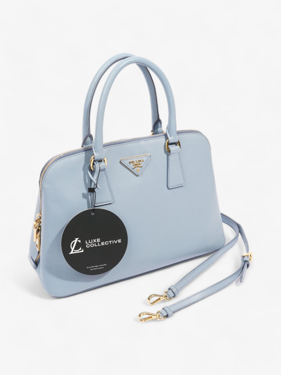 Galleria Tote Baby Blue Saffiano Leather Medium Image 11