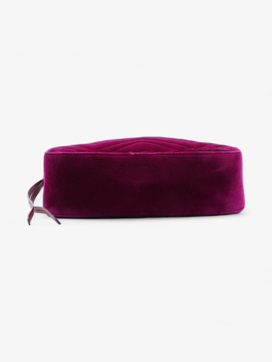 GG Marmont Purple Velvet Small Image 6