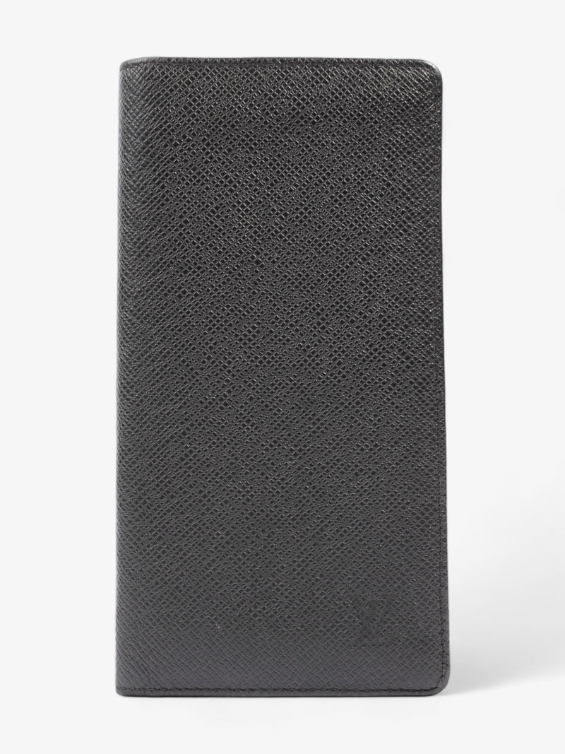  Louis Vuitton Long Bifold Wallet Black Leather