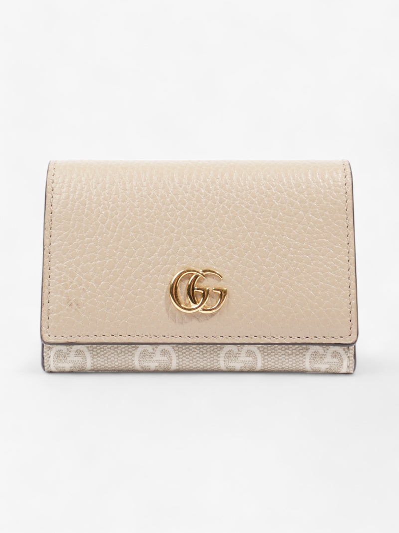  Gucci GG Marmont Wallet Beige Leather