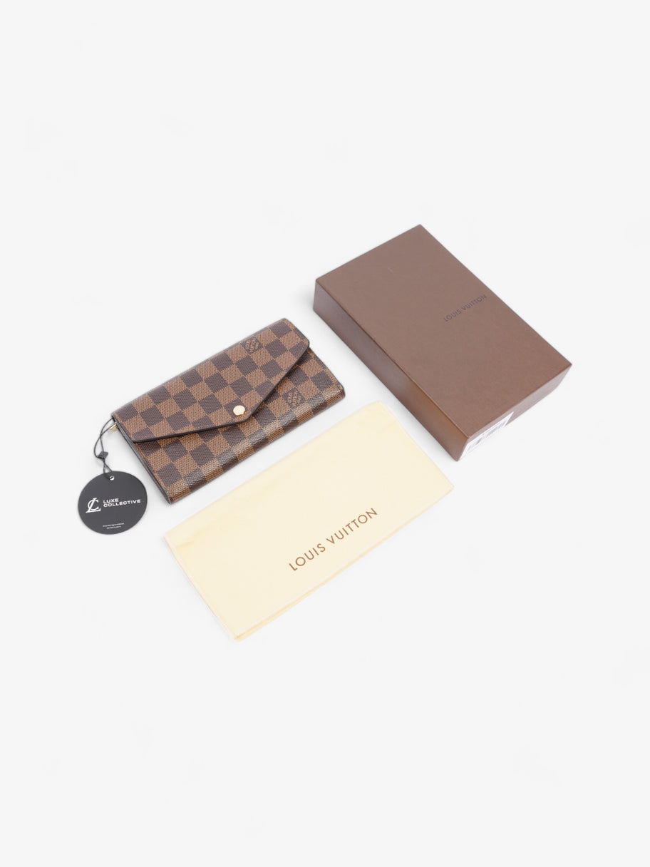 Sarah Wallet Damier Ebene Coated Canvas Image 6