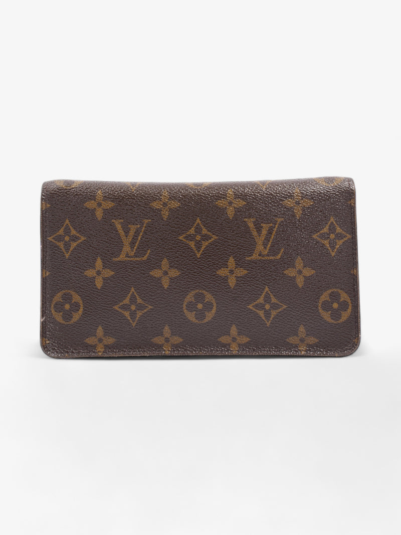  Louis Vuitton Zip Around Wallet Monogram Coated Canvas