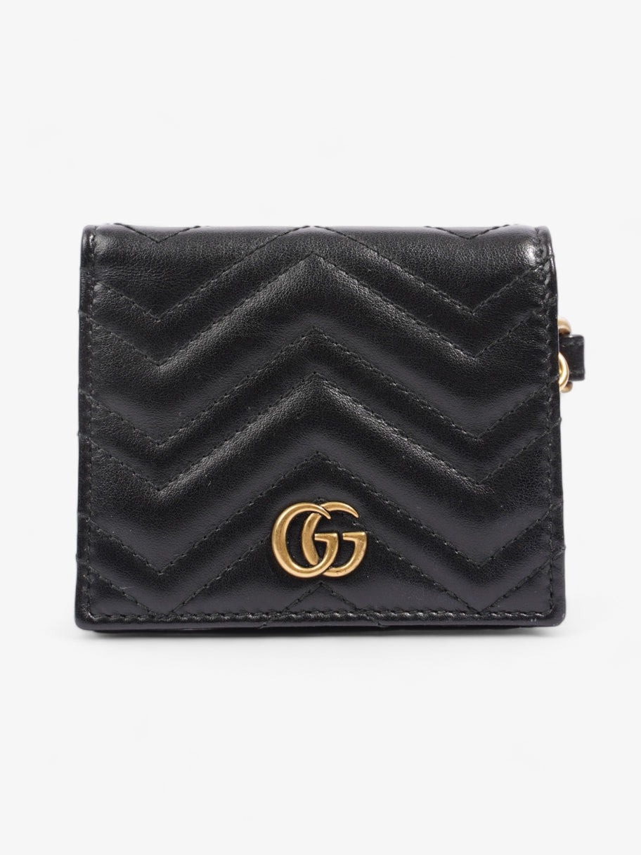 GG Marmont Card Case Black Matelasse Leather Image 1