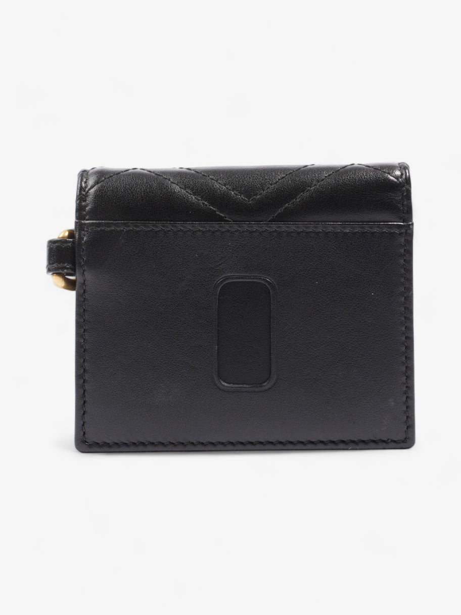 GG Marmont Card Case Black Matelasse Leather Image 3