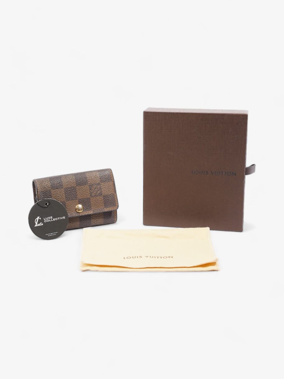 6 Key Holder Damier Ebene Coated Canvas Image 6