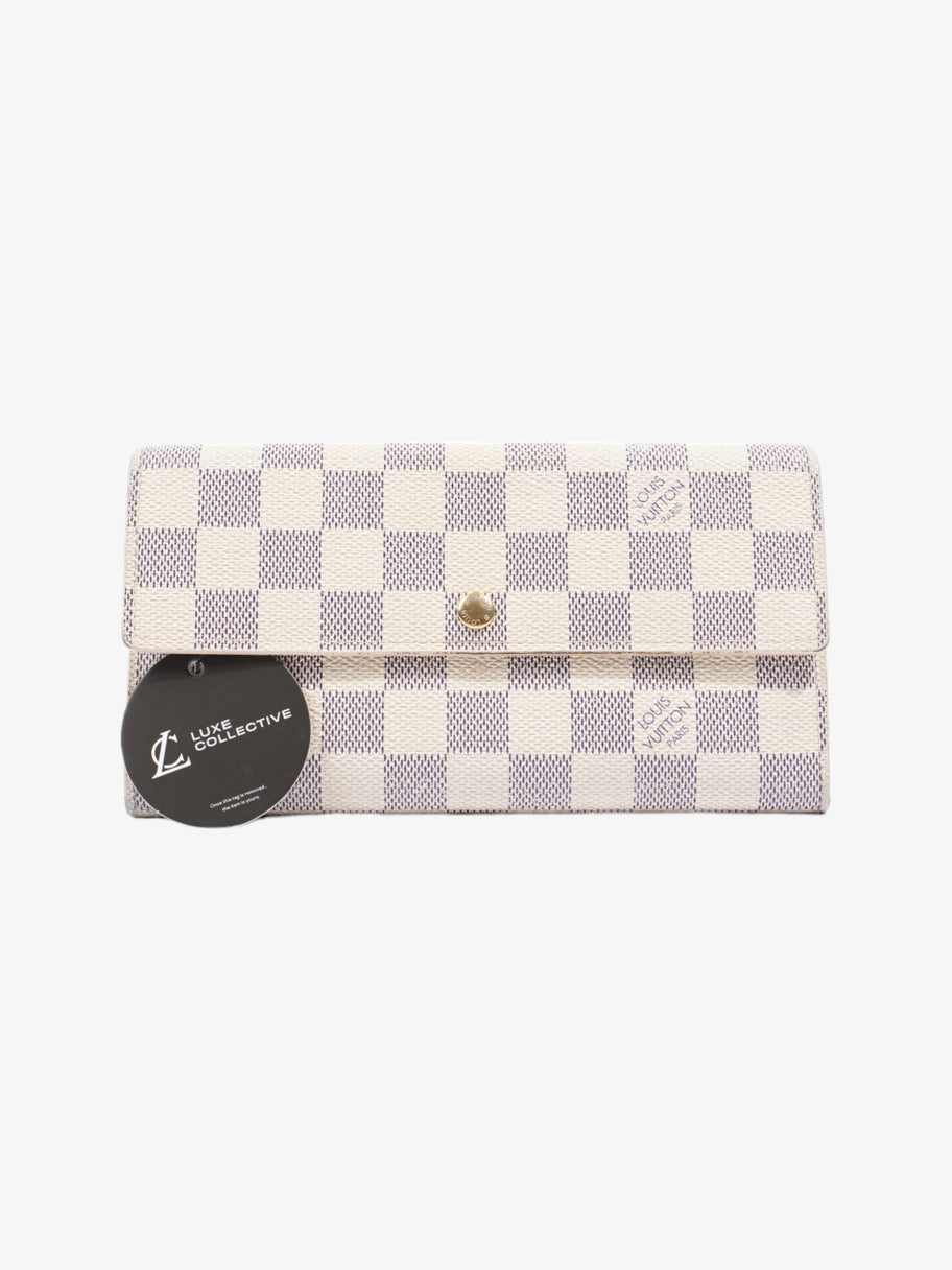 Sarah Wallet Damier Azur Canvas Image 7