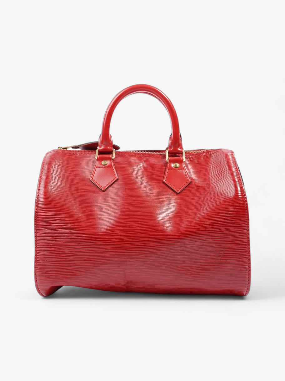 Louis Vuitton Speedy Red Epi Leather 25 Image 4