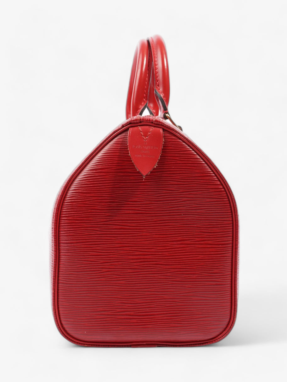 Louis Vuitton Speedy Red Epi Leather 25 Image 5