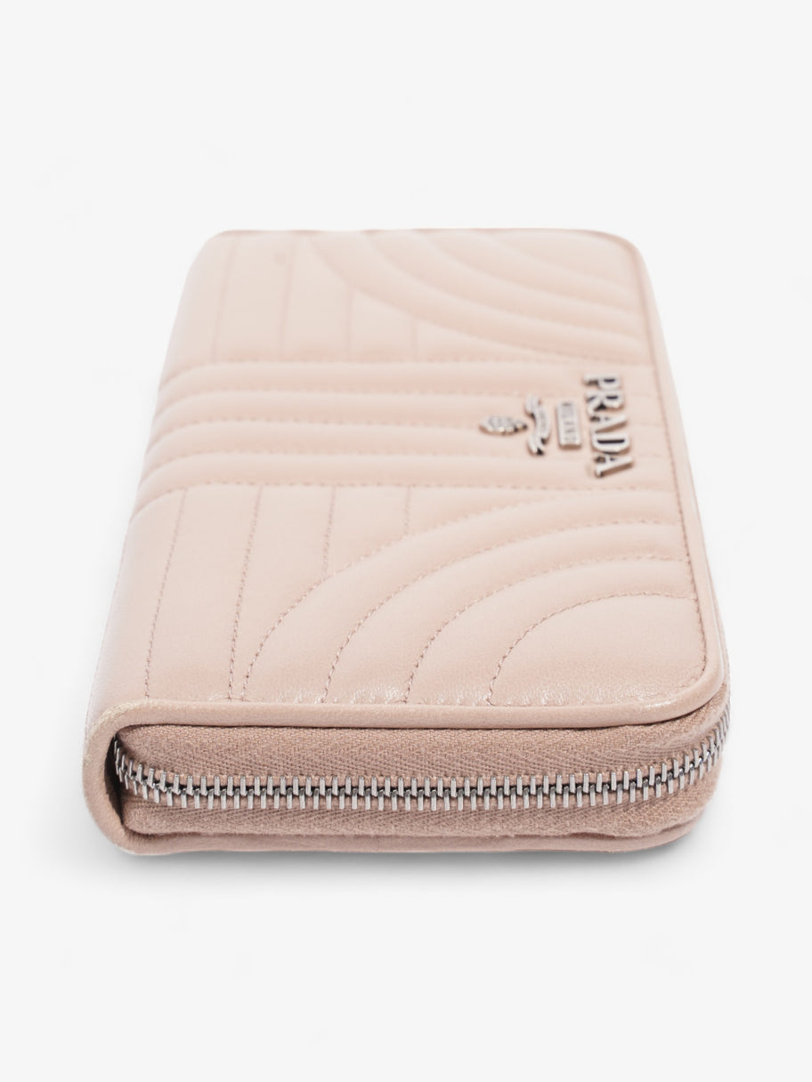 Nappa Leather Zip Round Wallet Nude Nappa Leather Image 2