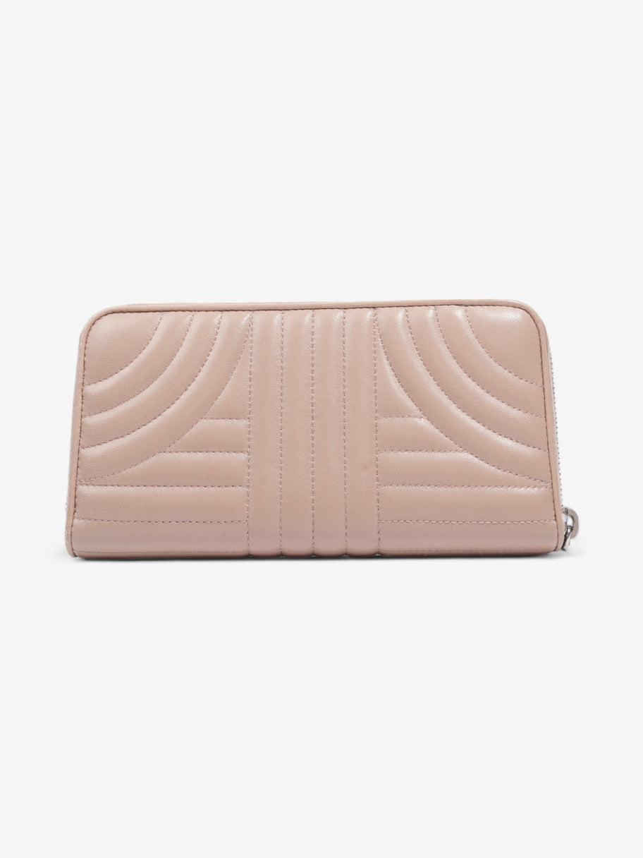 Nappa Leather Zip Round Wallet Nude Nappa Leather Image 3