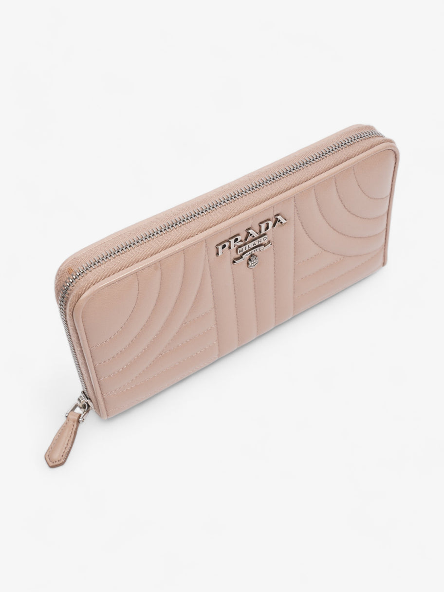 Nappa Leather Zip Round Wallet Nude Nappa Leather Image 7