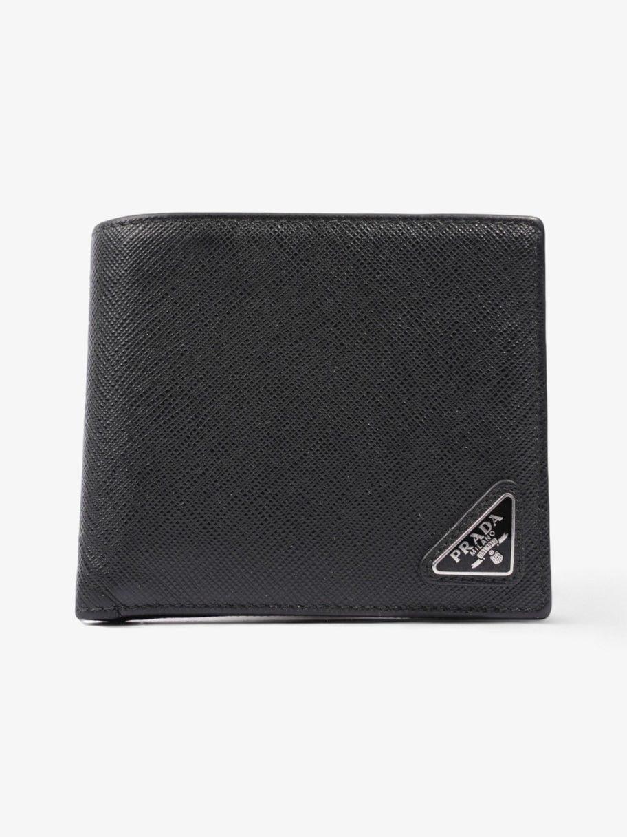 Prada Bi-Fold Wallet Black Saffiano Leather Image 1