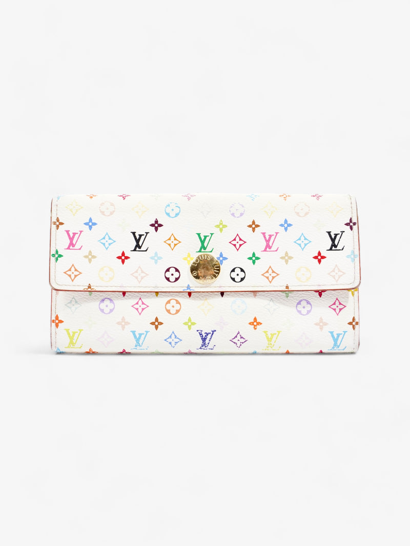  Louis Vuitton Sarah Wallet White / Multicolour Coated Canvas