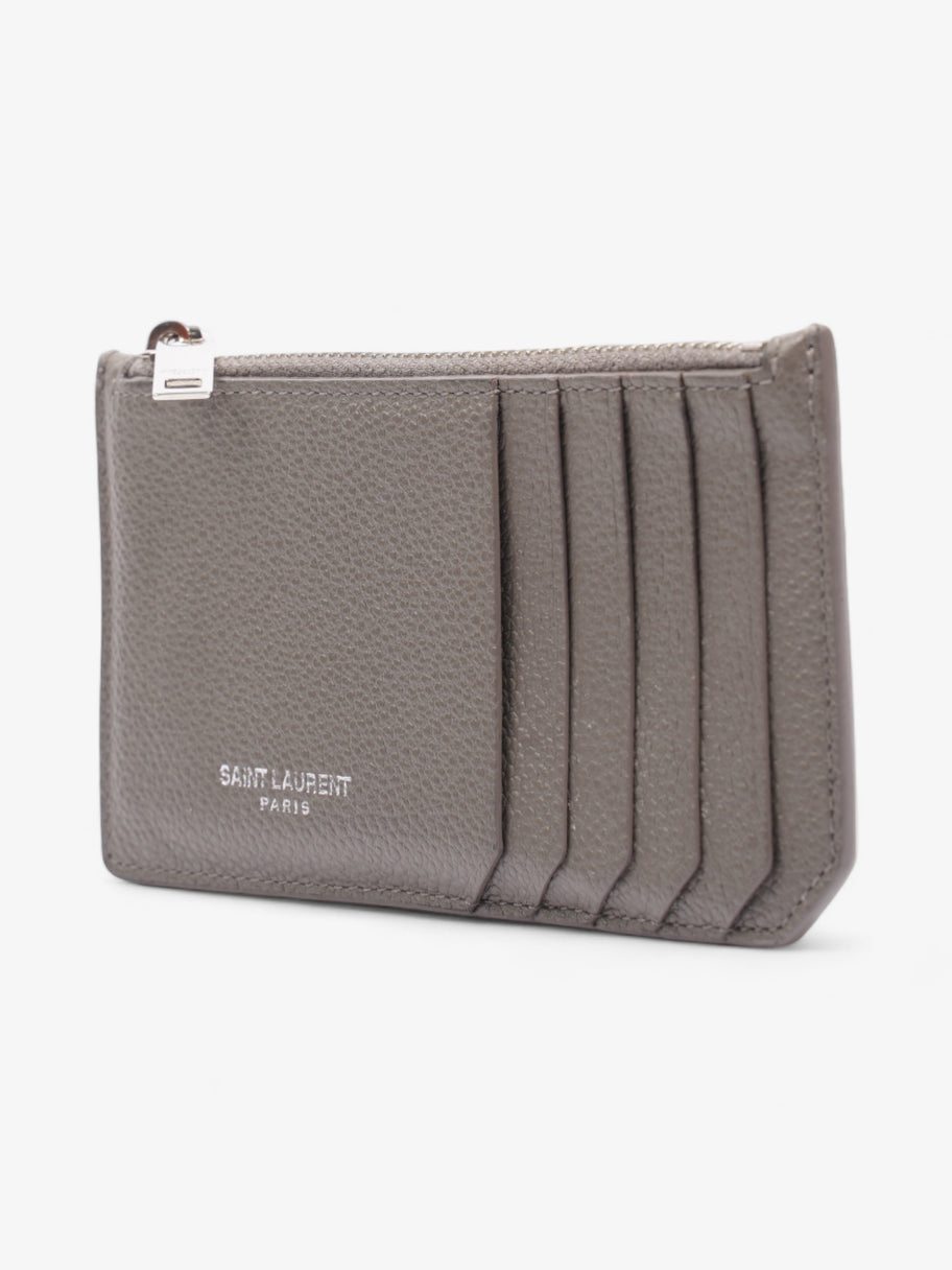 Saint Laurent Coin Purse Grey Leather Image 3