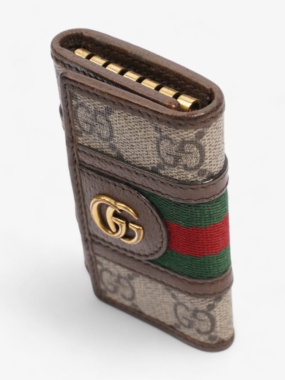 Gucci Key Case  Supreme / Green / Red Coated Canvas Image 7