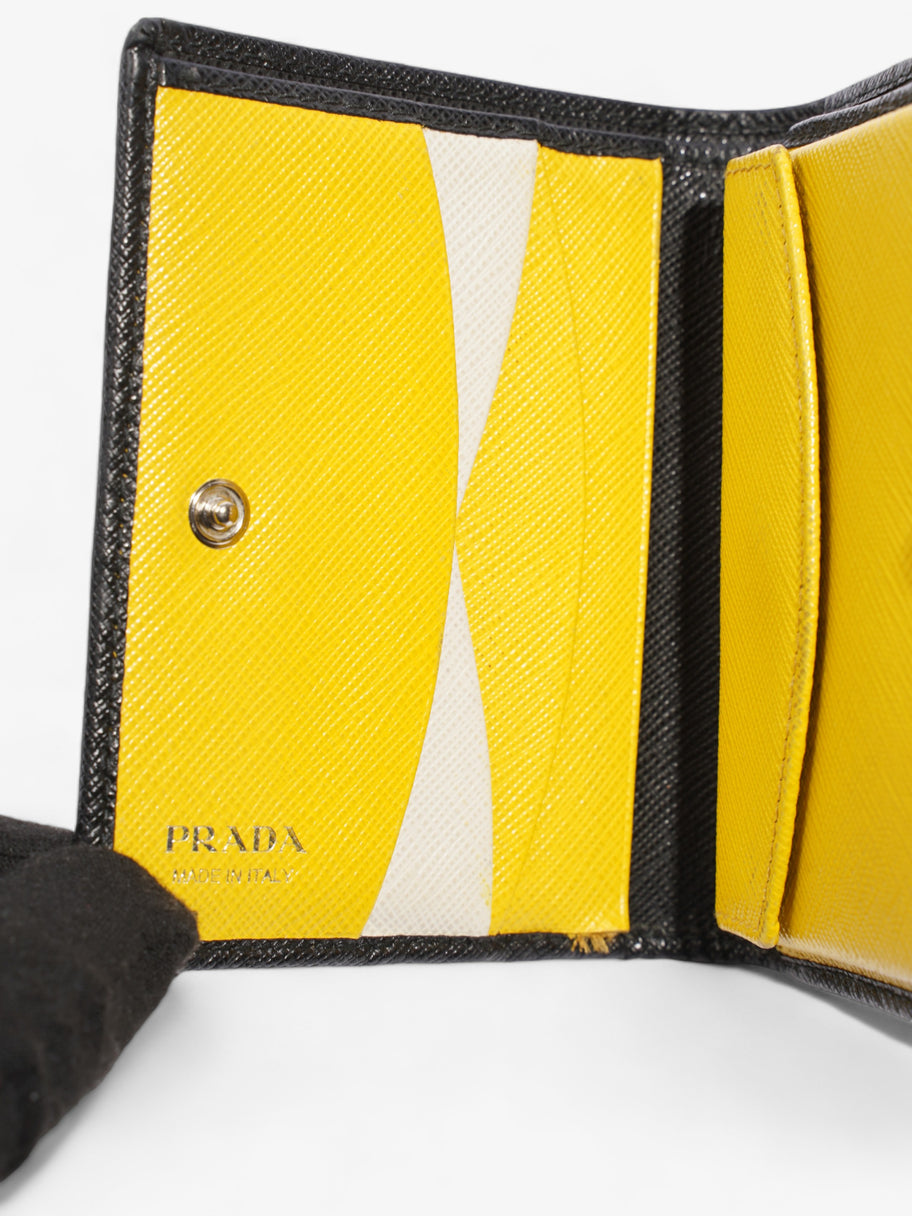 Prada Small Wallet Black Saffiano Leather Luxe Collective