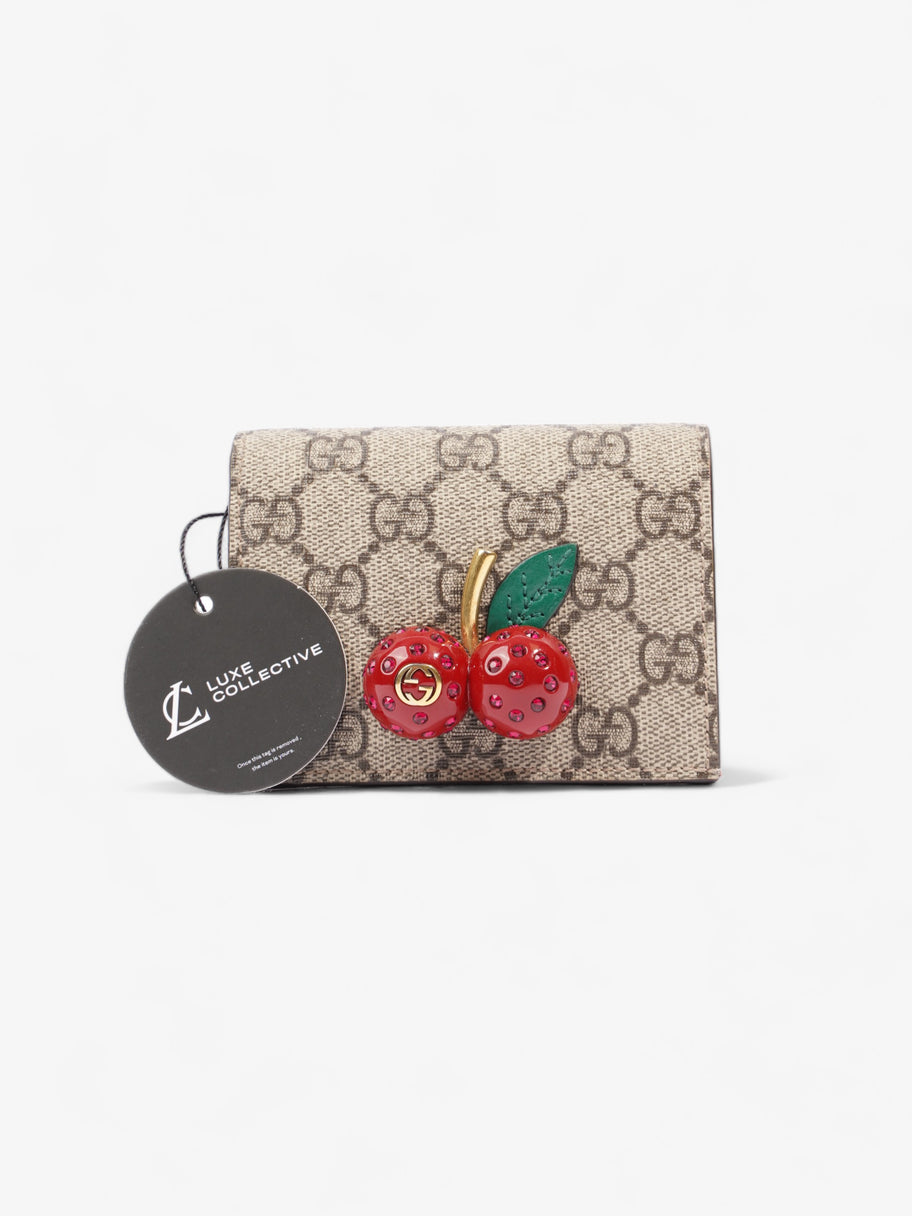 Gucci Cherry Compact Wallet Supreme Coated Canvas Image 7