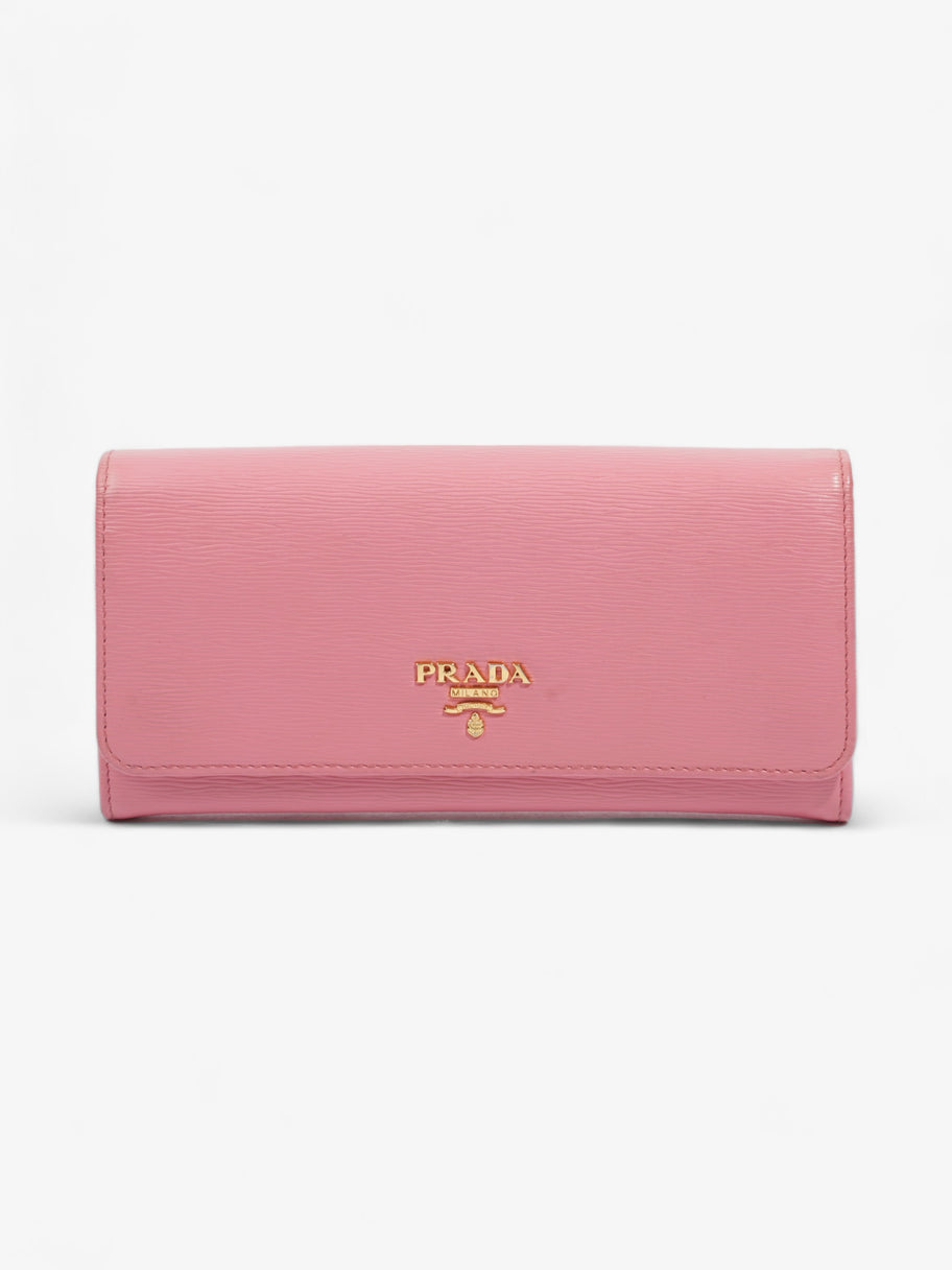 Long Wallet Pink Leather Image 1