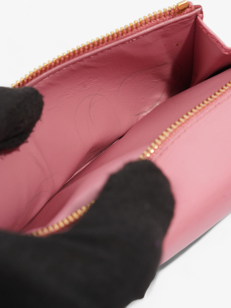 Long Wallet Pink Leather Image 6