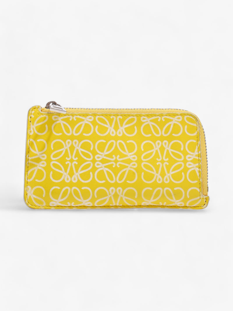  Anagram Coin / Card Holder Yellow Leather