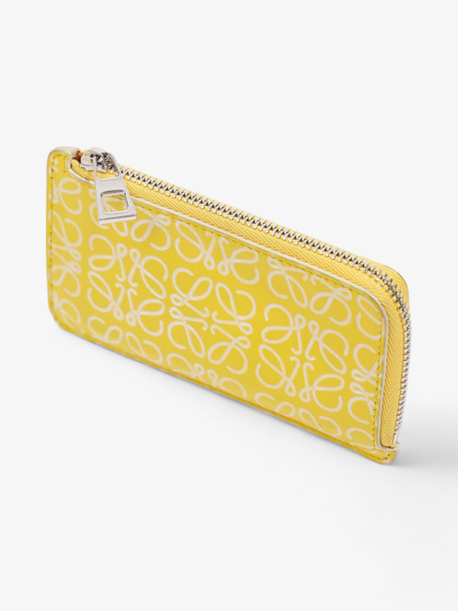 Anagram Coin / Card Holder Yellow Leather Image 4