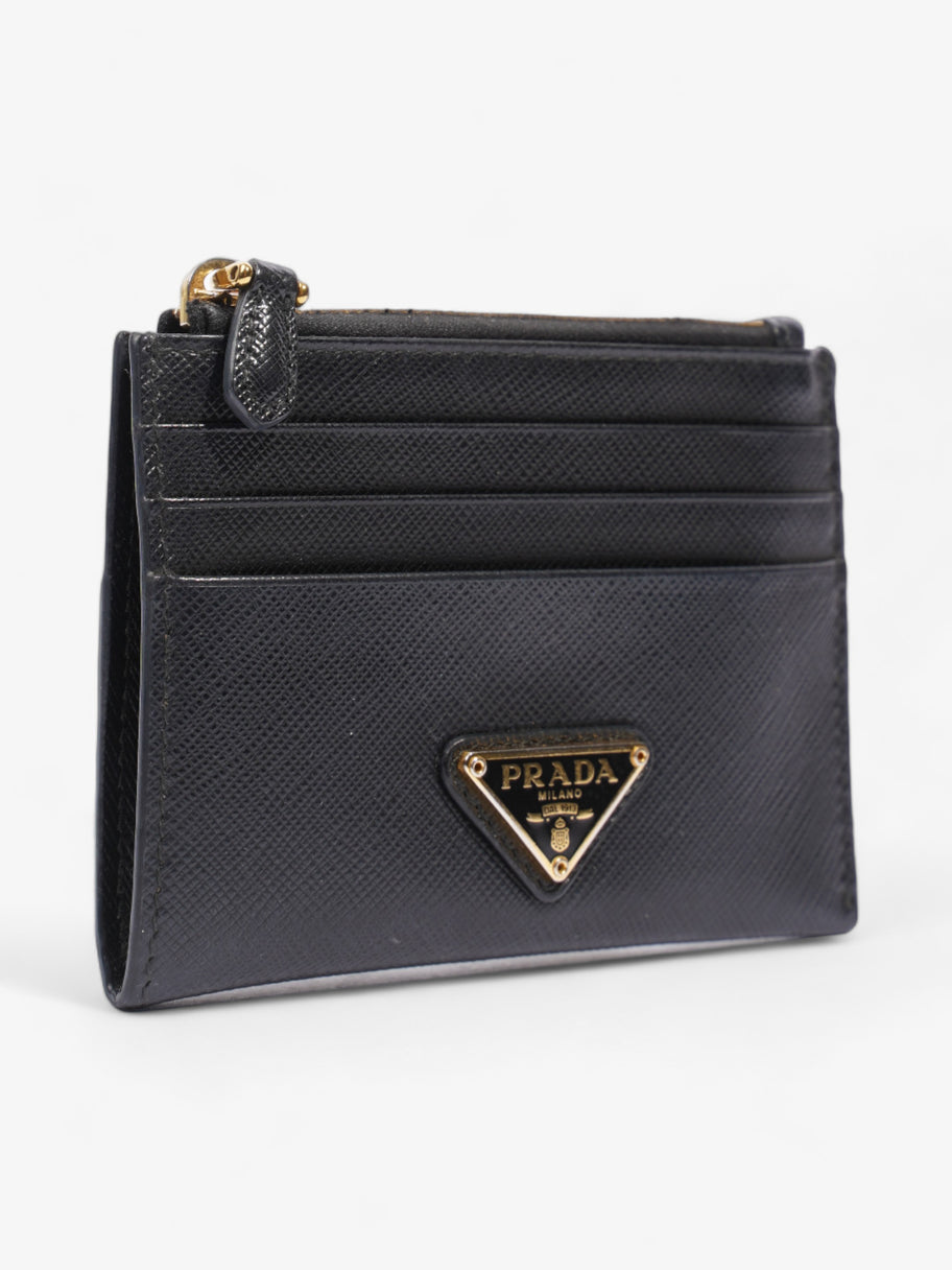 Triangle Wallet Black Saffiano Leather Image 3