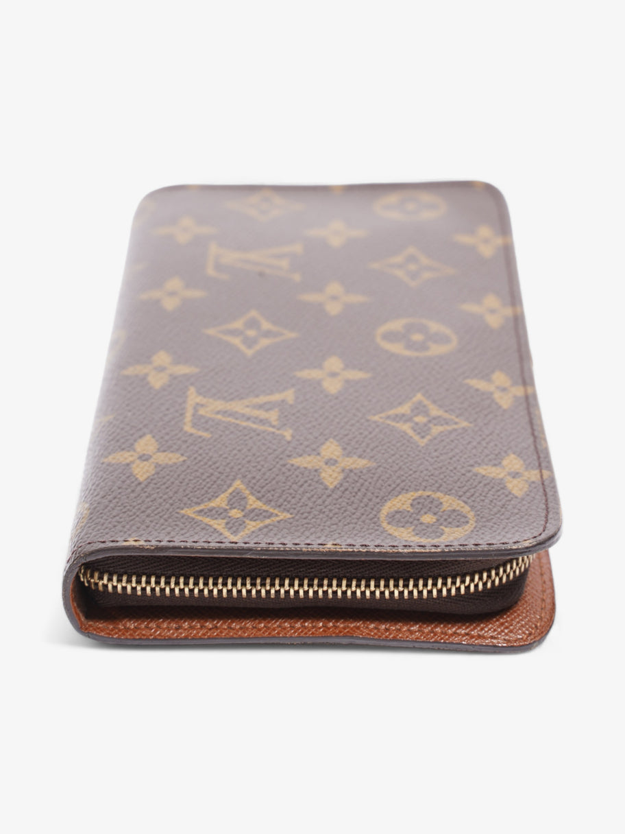 Zip Round Wallet Monogram Coated Canvas Image 3