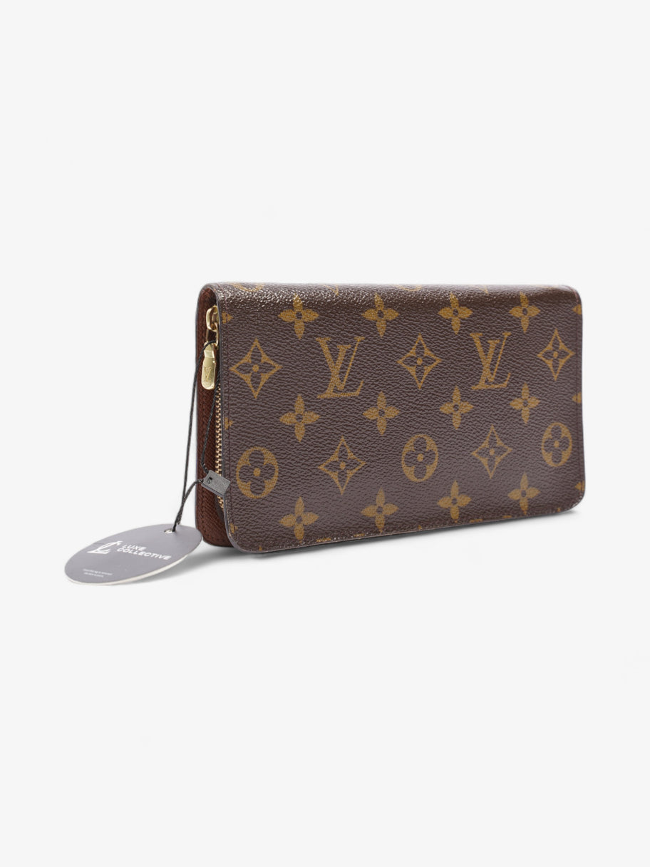 Zip Round Wallet Monogram Coated Canvas Image 8