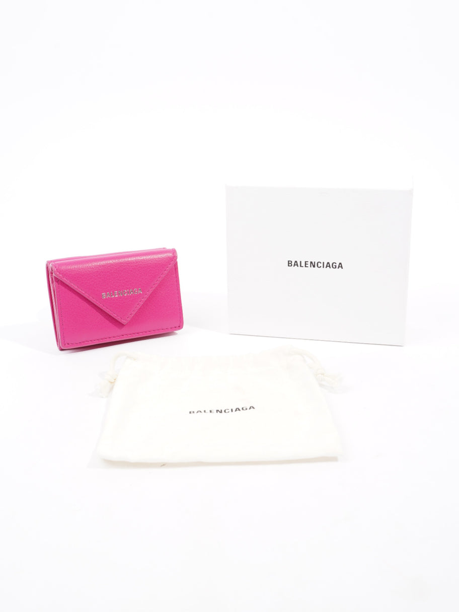 Balenciaga Compact Wallet Pink Leather Image 7