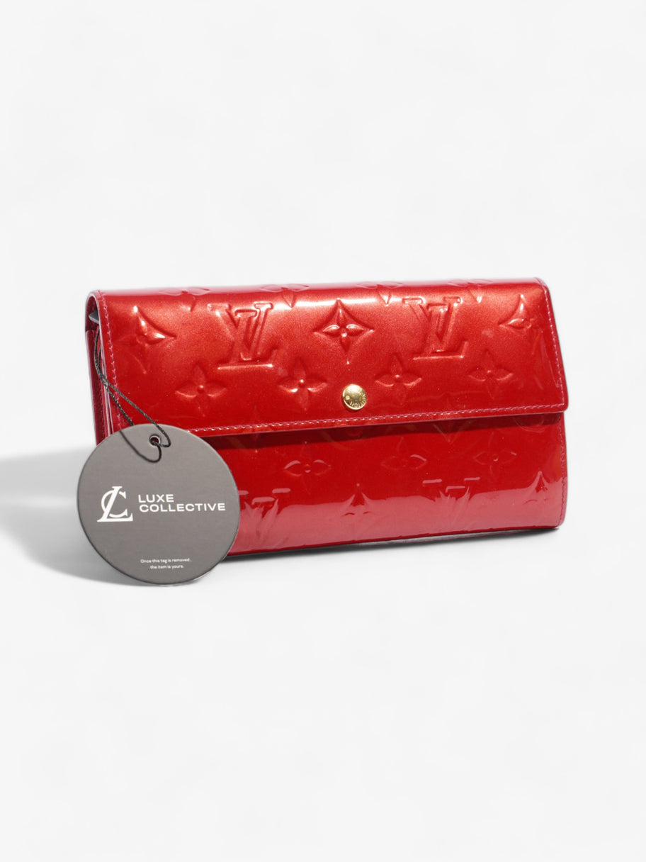 Sarah Wallet Red Vernis Leather Image 7