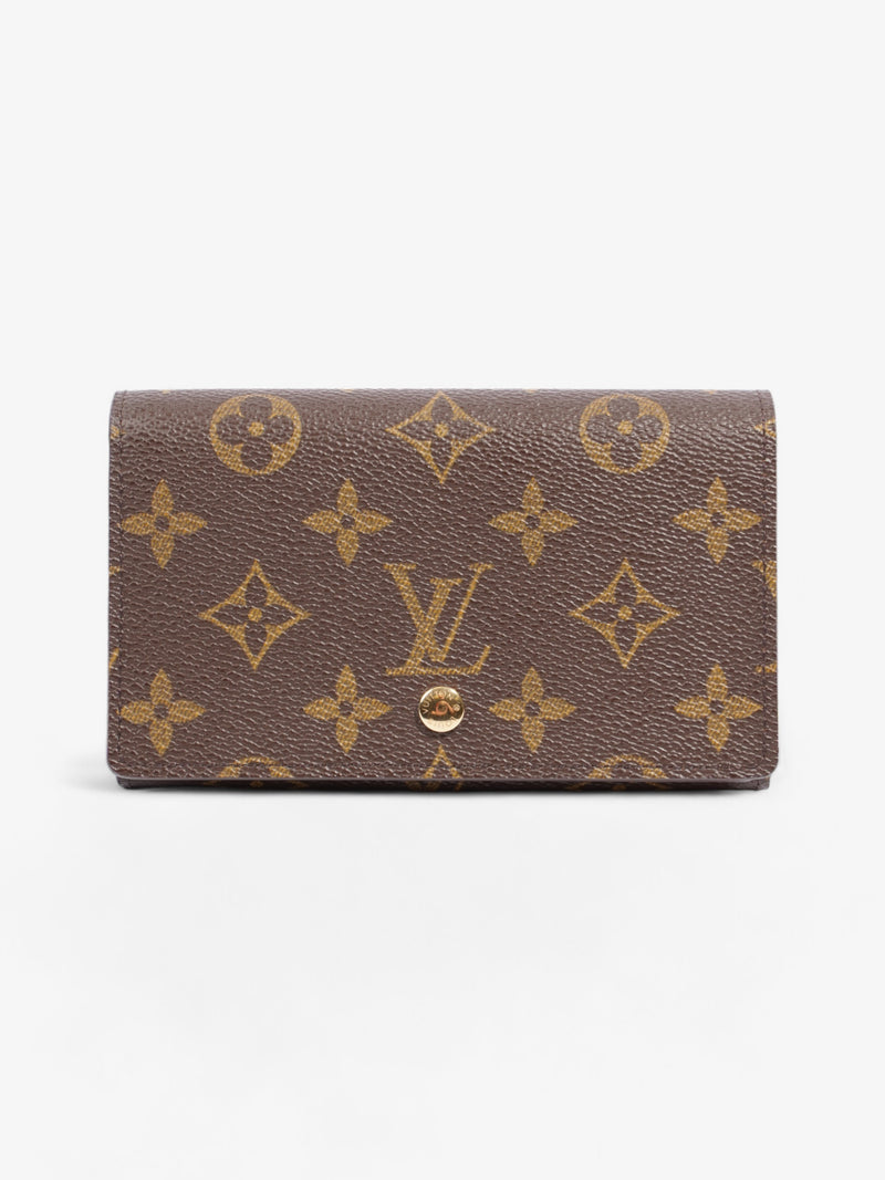  Louis Vuitton Porte Monnaie Tresor Monogram Coated Canvas