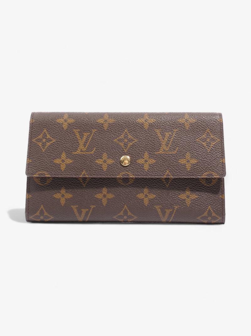  Louis Vuitton Porte Tresor  Monogram Coated Canvas