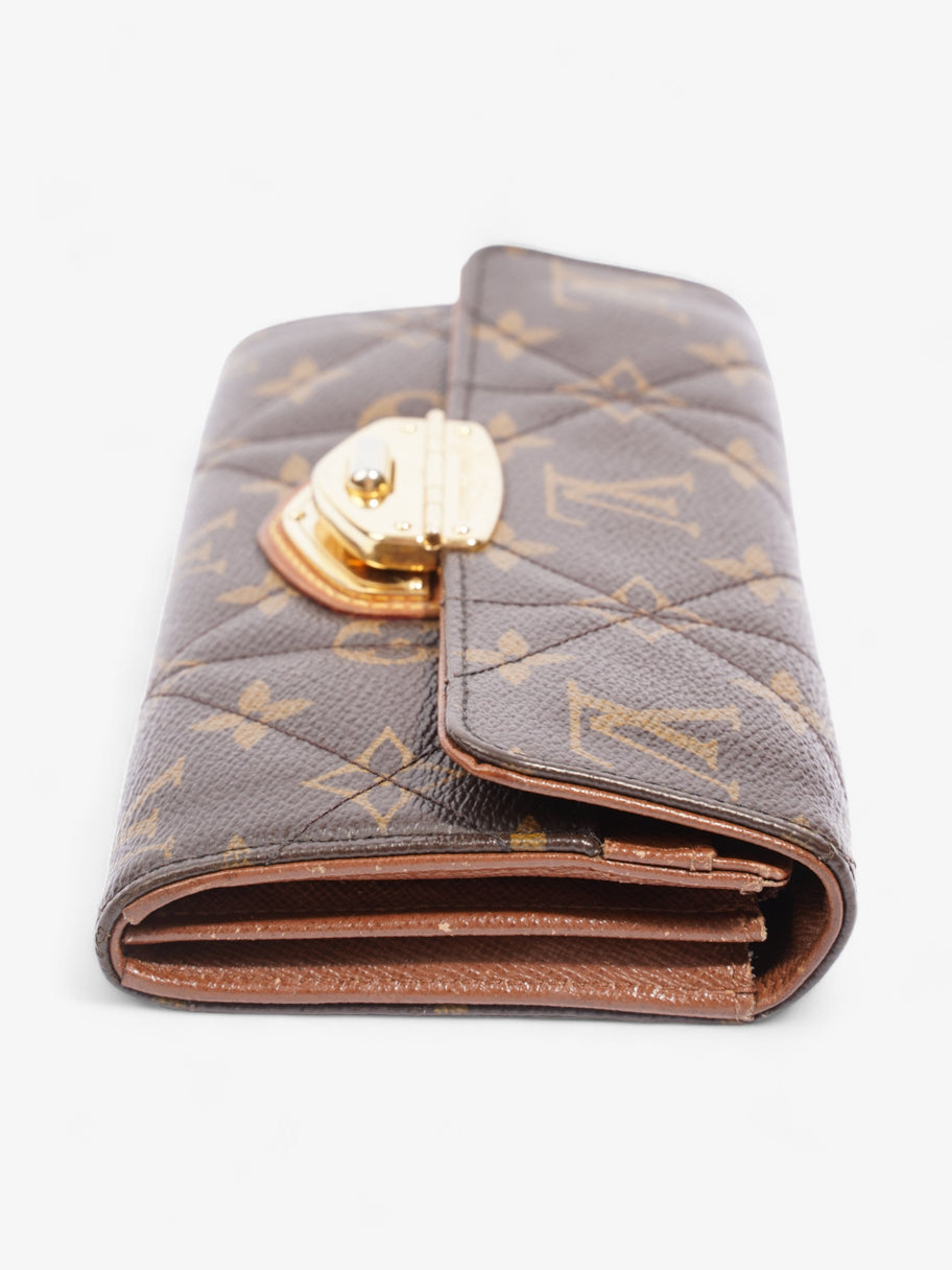 Portefeuille Sarah Long Wallet Monogram Coated Canvas Image 3