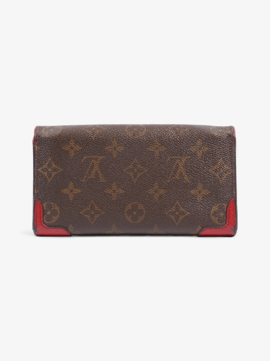 Louis Vuitton Portefeiulle Retiro French Wallet Monogram / Red Coated Canvas Image 2