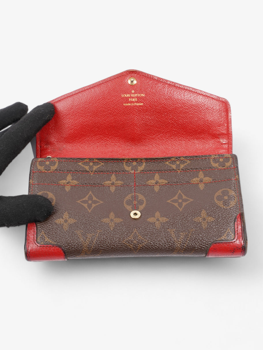 Louis Vuitton Portefeiulle Retiro French Wallet Monogram / Red Coated Canvas Image 5