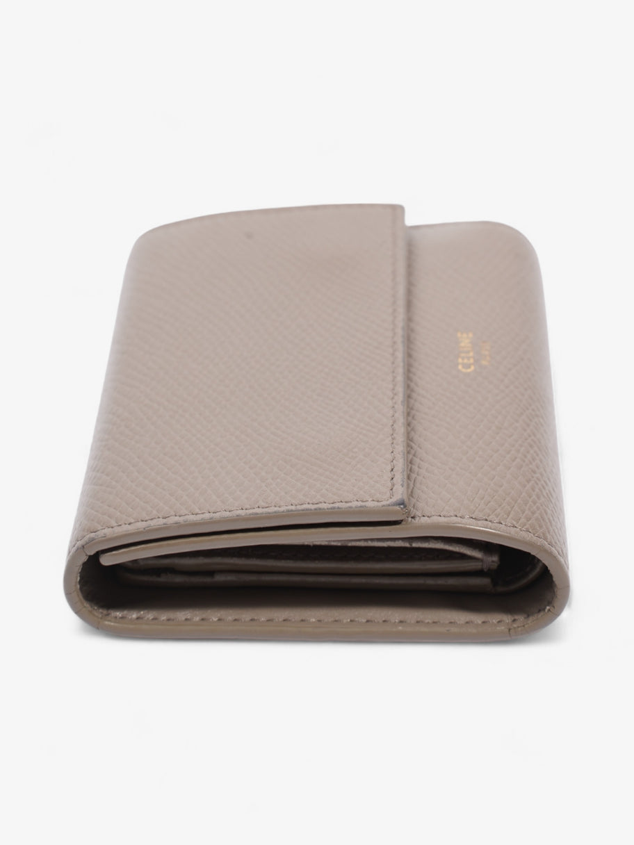 Celine Tri-Fold Compact Wallet Grey Leather Image 4