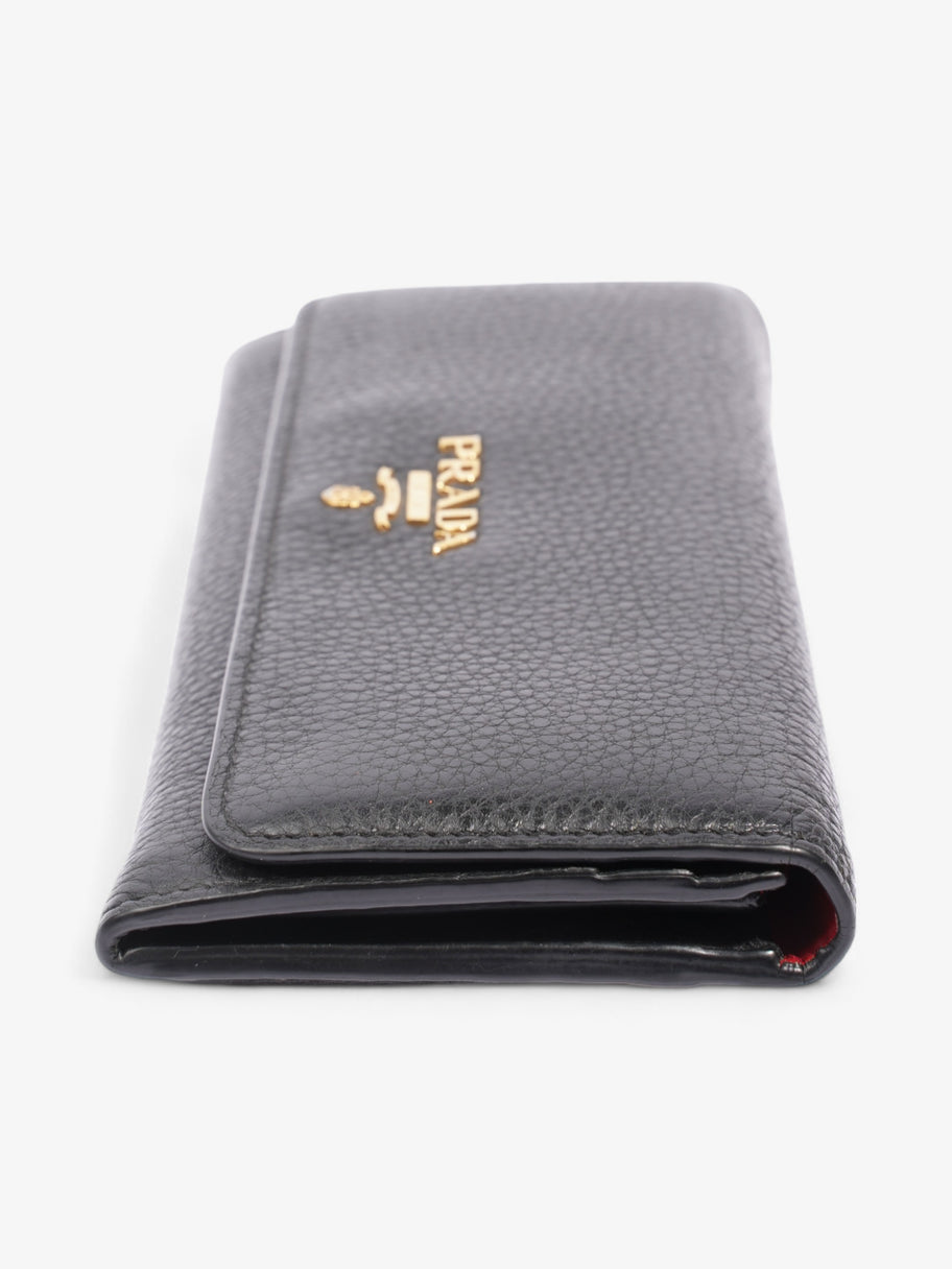 Long Wallet Black Saffiano Leather Image 3