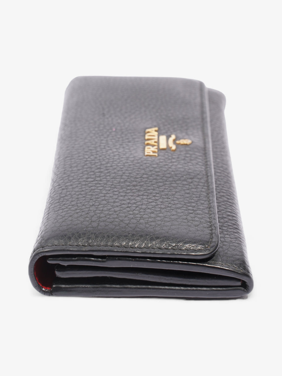 Long Wallet Black Saffiano Leather Image 4