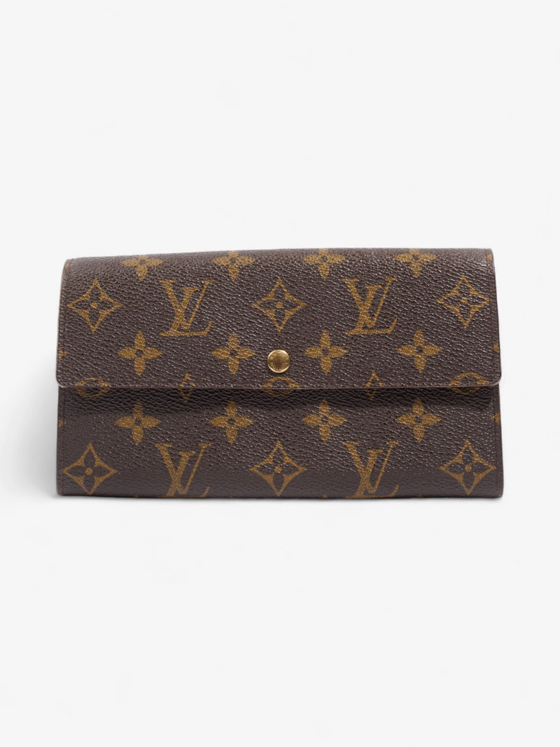  Louis Vuitton Portefeuille International Wallet Monogram Coated Canvas