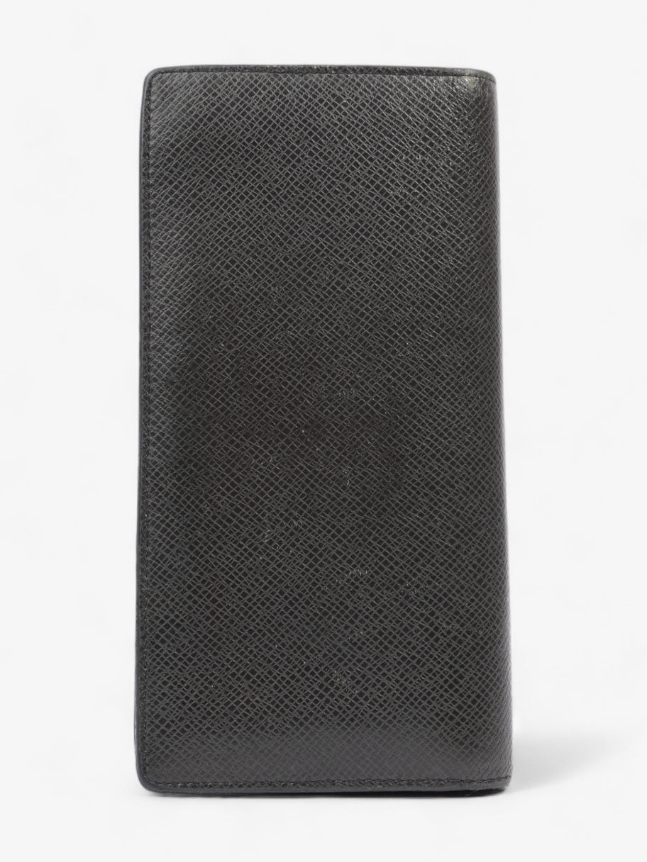 Louis Vuitton Taiga Portefeuille Brazza Long Wallet Black Leather Image 2